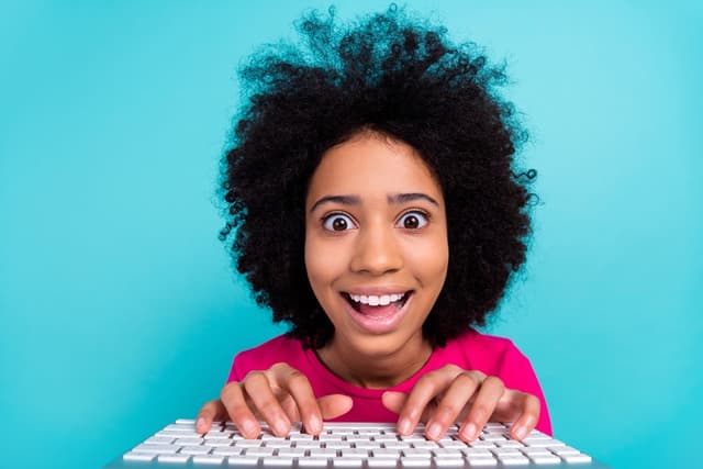 Teenagers learning coding